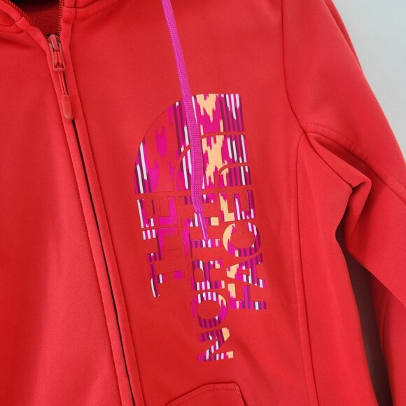 The North Face TNF Full Zip Hooded Sweatshirt Hoodie Coral Hiking Women's M - Picture 3 of 11